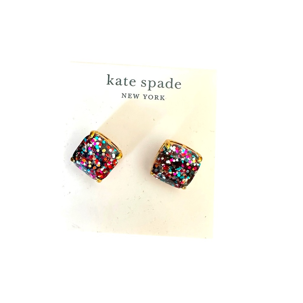 Kate Spade Colorful Glitter Stud Earrings